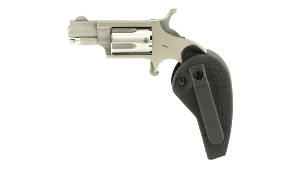 North American Arms Mini Revolver, .22 Long Rifle, 1.12in Barrel, X-Large, Fixed, Stainless Frame, Polymer Grip, 5 Round Cylinder, NAA22LRHG