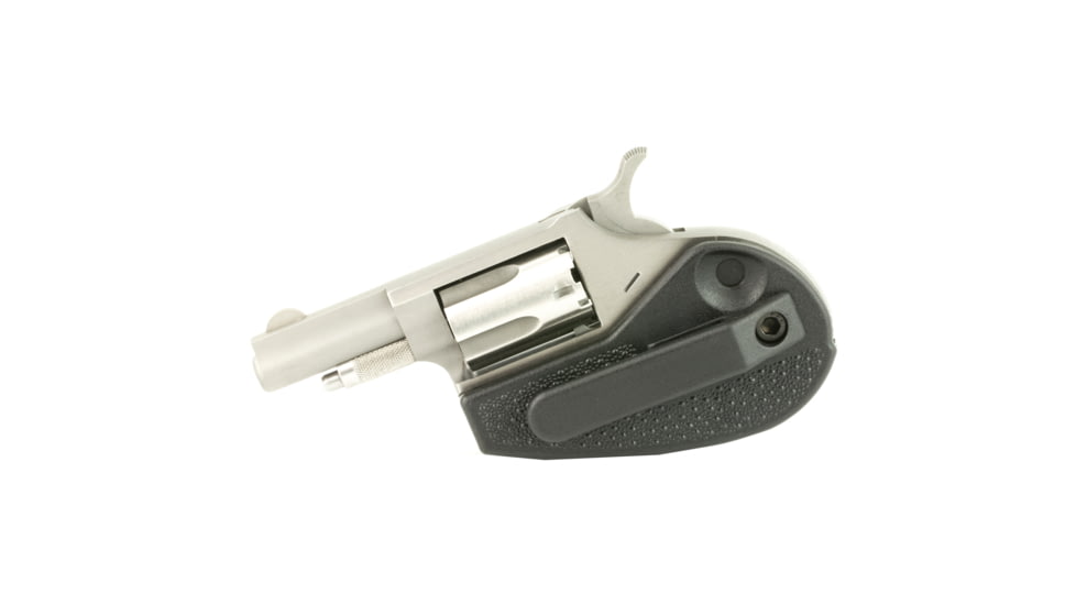 North American Arms Mini Revolver, .22 Long Rifle, 1.65in Barrel, X-Large, Fixed, Stainless Frame, Polymer Grip, 5 Round Cylinder, NAA22LLRHG