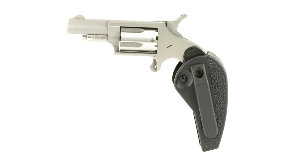 North American Arms Mini Revolver, .22 Long Rifle, 1.65in Barrel, X-Large, Fixed, Stainless Frame, Polymer Grip, 5 Round Cylinder, NAA22LLRHG
