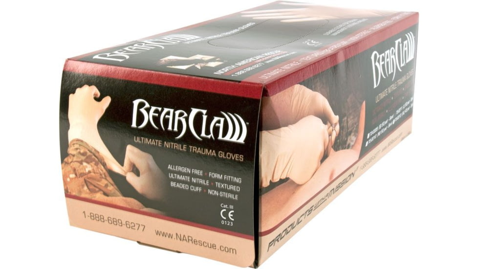 North American Rescue Bear Claw PPE Gloves, Sand, Large, 70-0011