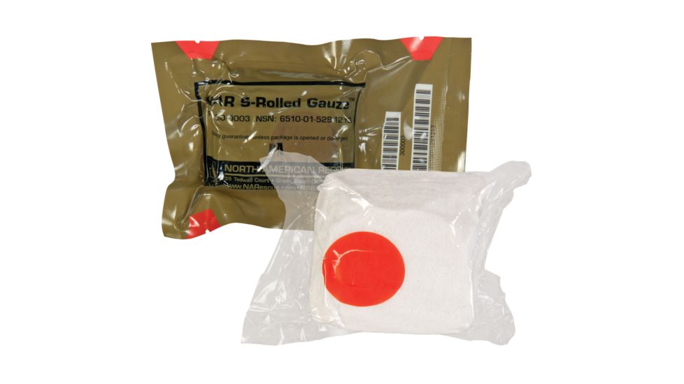 North American Rescue Gauze, S-Rolled, 4.5 Inch x 4.1 yd, NAR30-0003