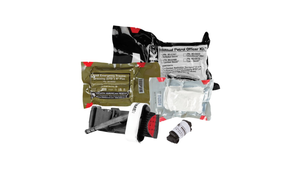 North American Rescue Individual Patrol Officer Kit IPOK, Medical Kit