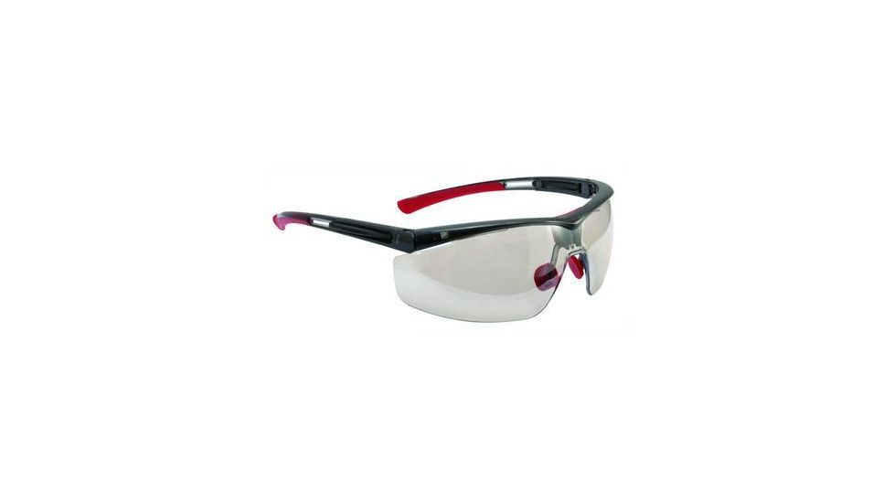 North Safety Products/Haus Glasses Safety Bk/rd Frm Mir T5900NTKTCG, Unit EA