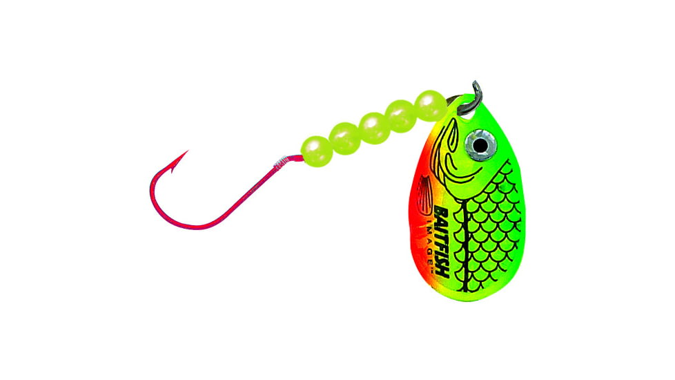 Northland Baitfish Spinner Rigs 60" Snell, #4 Bd, #1 Hk Firetiger 1/Cd, NL-RC1-FT