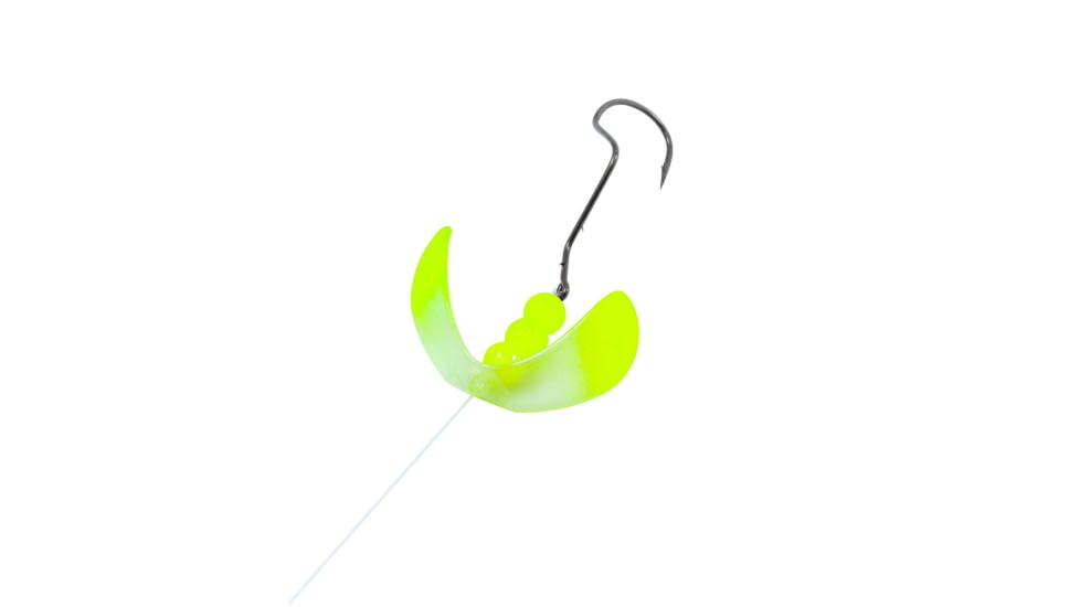 Northland Butterfly Blade Super Death Rig 60" Snell Clear Tip Chartreuse 1/Cd, NL-BFSDR1-CTC