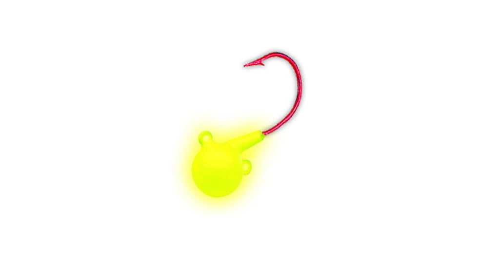 Northland Fire-Ball Jig 1/4 Oz, 4/Cd Super-Glo Chartreuse, FB4-4-10