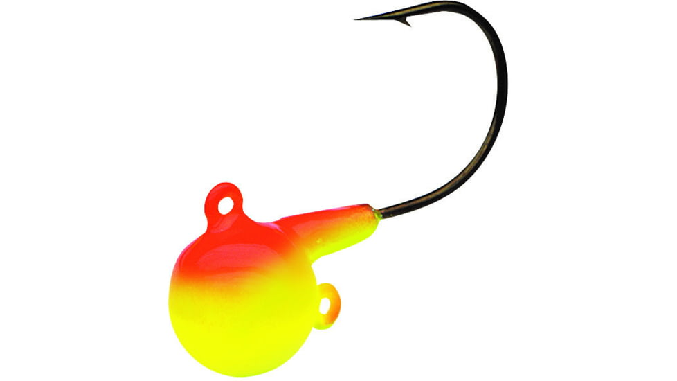 Northland Fire-Ball Jig - 5/Card - 1/8 Oz - Number 1/0 Hook - Sunrise, FB3-5-108