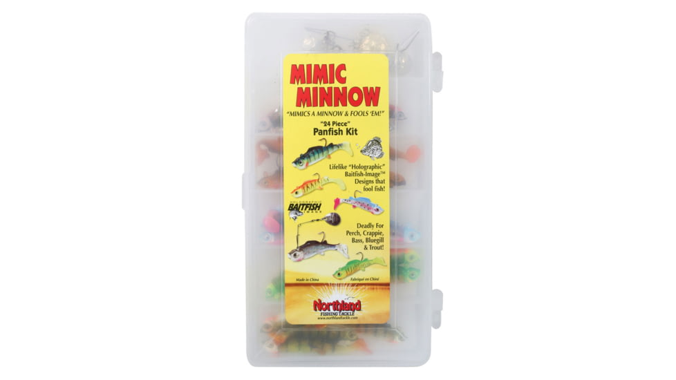 Northland Fishing Tackle Mimic Minnow Jig Kit, 24 Pack, Assorted, NL-MMPK-24