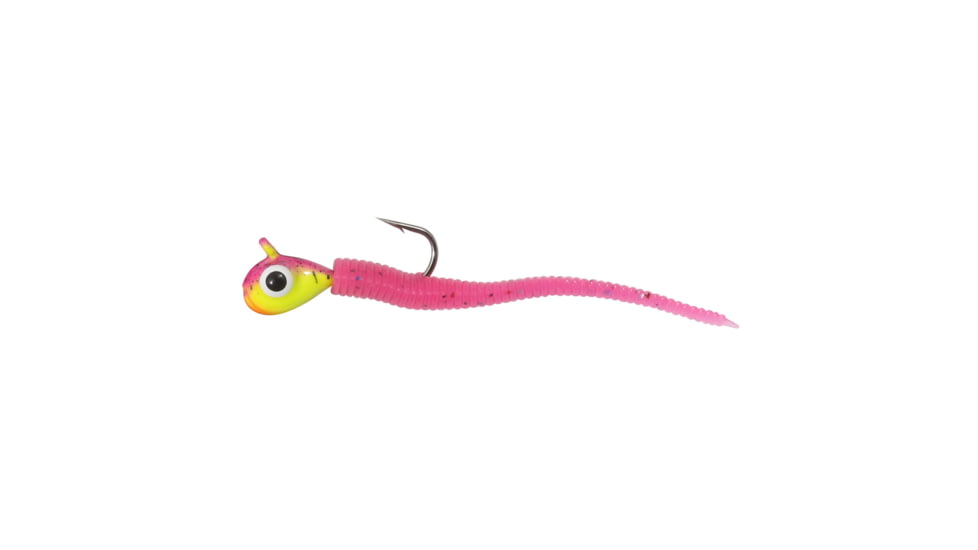 Northland Fishing Tackle Rigged Tungsten Bloodworm Lure, Fruit Fly, 1/16 oz, NL-TBR10-62
