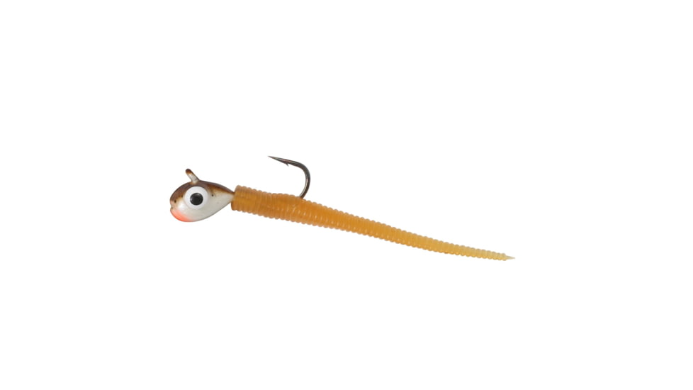 Northland Fishing Tackle Rigged Tungsten Bloodworm Lure, Woodtick, 1/28 oz, NL-TBR12-87