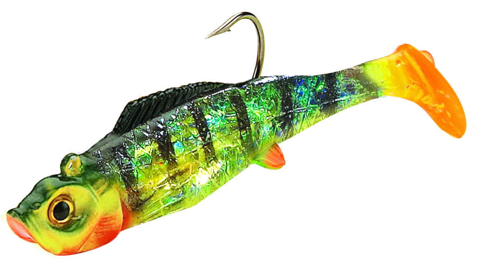 Northland Mimic Minnow Shad Swimbait, 1 7/8in, 1/16 oz, Sz 2 Hook, Perch, Strip Card, MM2-6-23