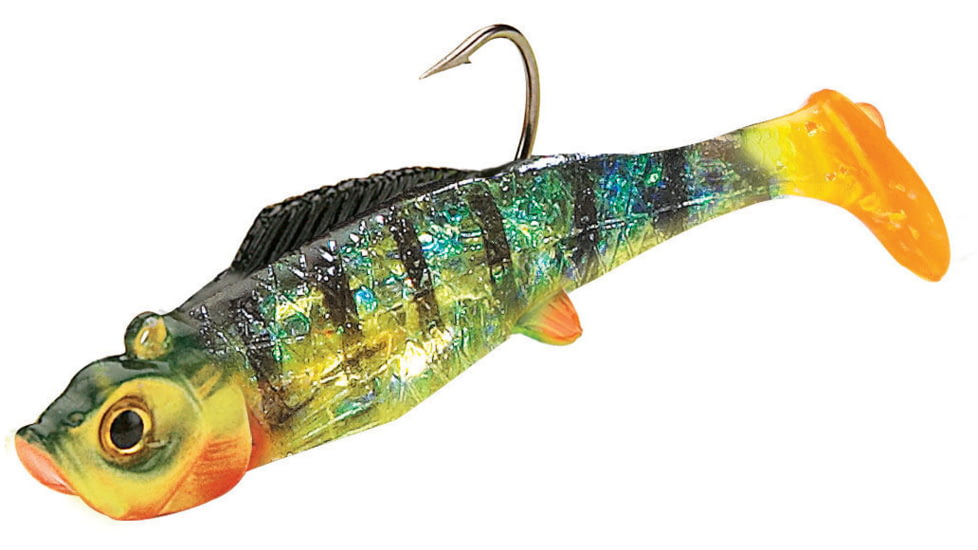 Northland Mimic Minnow Shad Swimbait, 2-1/8in, 1/8 oz, Sz 1 Hook Perch, 2/Card, MM3-23