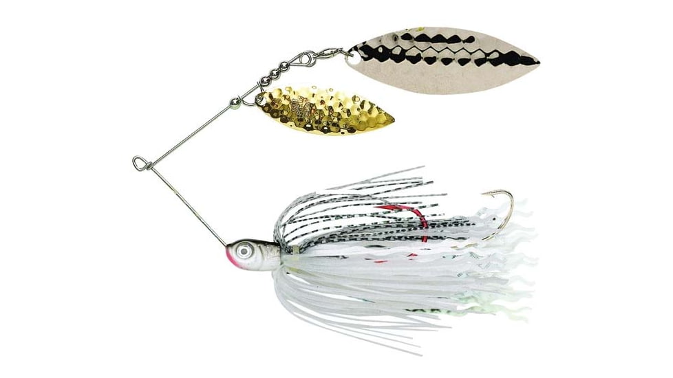 Northland Reed Runner Magnum Spinnerbait, White Bass, 1oz, 1 Cd, RRTW8-113