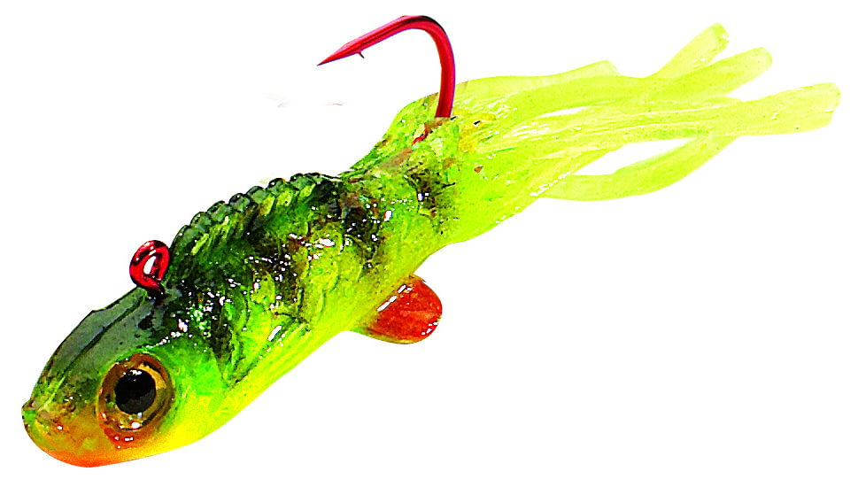 Northland Slurpies Small Fry Jig, 1 1/2in, 1/32 oz, Sz 6 Hook Perch, 1/Pack, ST1P-23