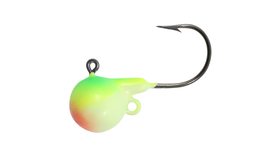 Northland Sting'n Fire-Ball Jig 1/16 Oz, 1/0 Hk Glow Watermelon 5/Cd, NL-FB2-5-1315