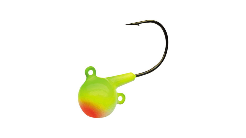 Northland Sting'n Fire-Ball Jig 3/8 Oz, #2/0 Hk Glow Watermelon 4/Cd, NL-FB5-4-1315