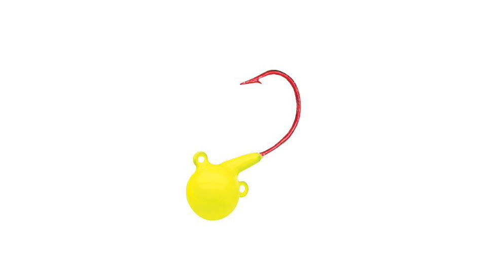 Northland Sting'n Fire-Ball Jig 3/8 Oz, #2/0 Hk Super-Glo Chartreuse 4/Cd, NL-FB5-4-10