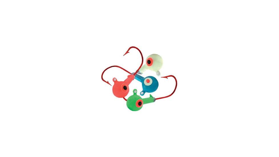 Northland Super-Glo Jig 1/4 Oz, 2/0 Red Hook, 4/Cd Super-Glo Assort, GB4-99