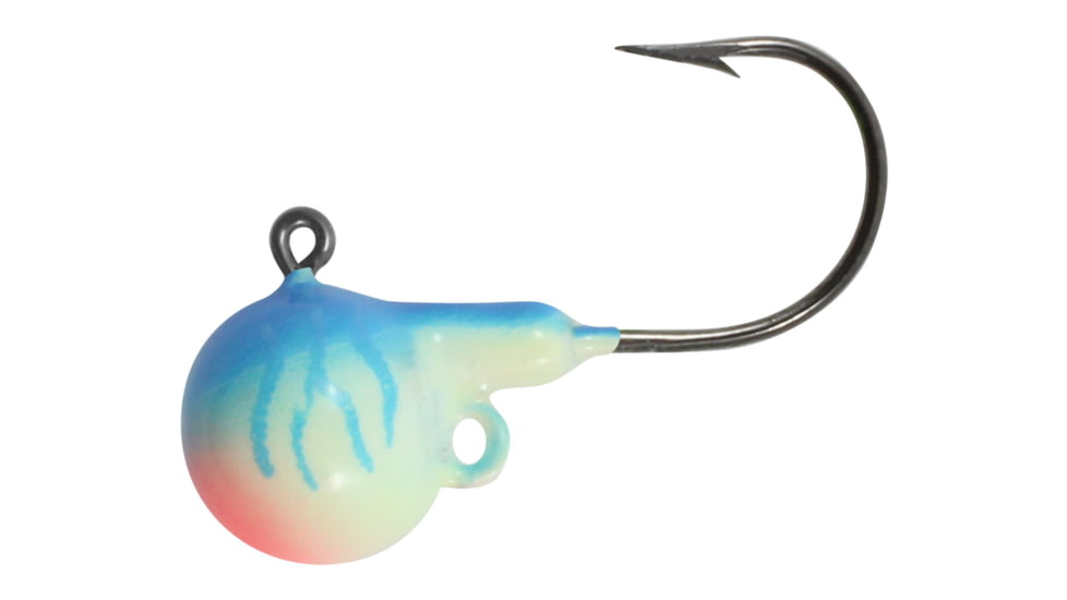 Northland Uv Fire-Ball Jig 1/2 Oz, #3/0 Hk Uv Moonlight Glo 3/Cd, NL-FB6-3-1325