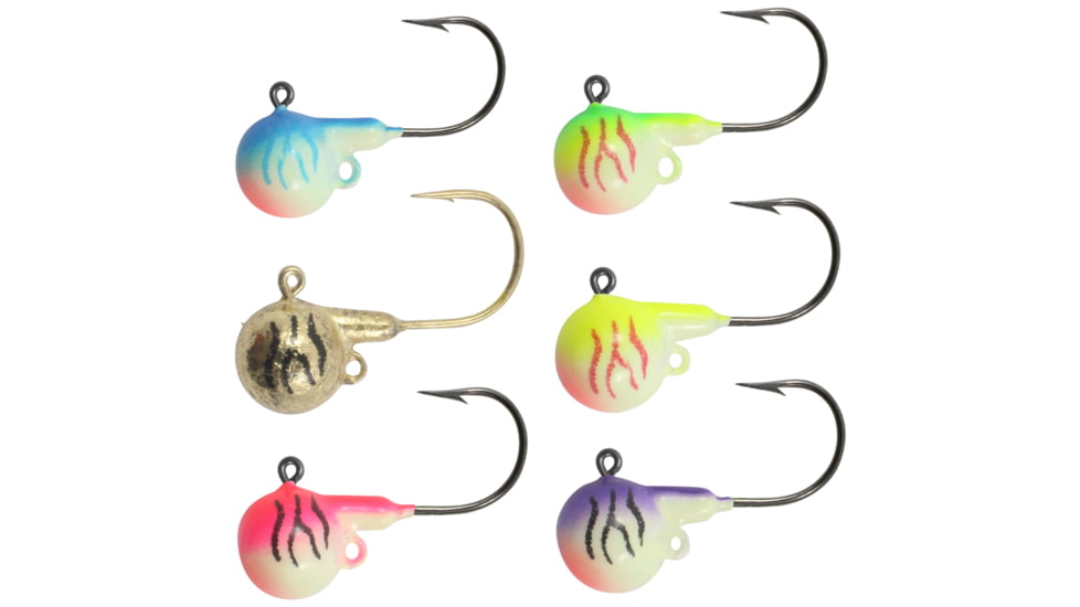 Northland Uv Fire-Ball Jig 1/4 Oz, #2/0 Hk Assorted 6/Cd, NL-FB4-6-99UV