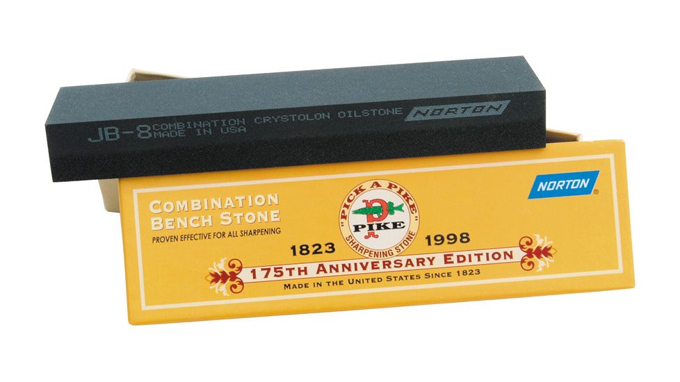 Norton Pike Crystolon 175th Anniversary Stone, 1in. x 2in. x 8in. NTJB8