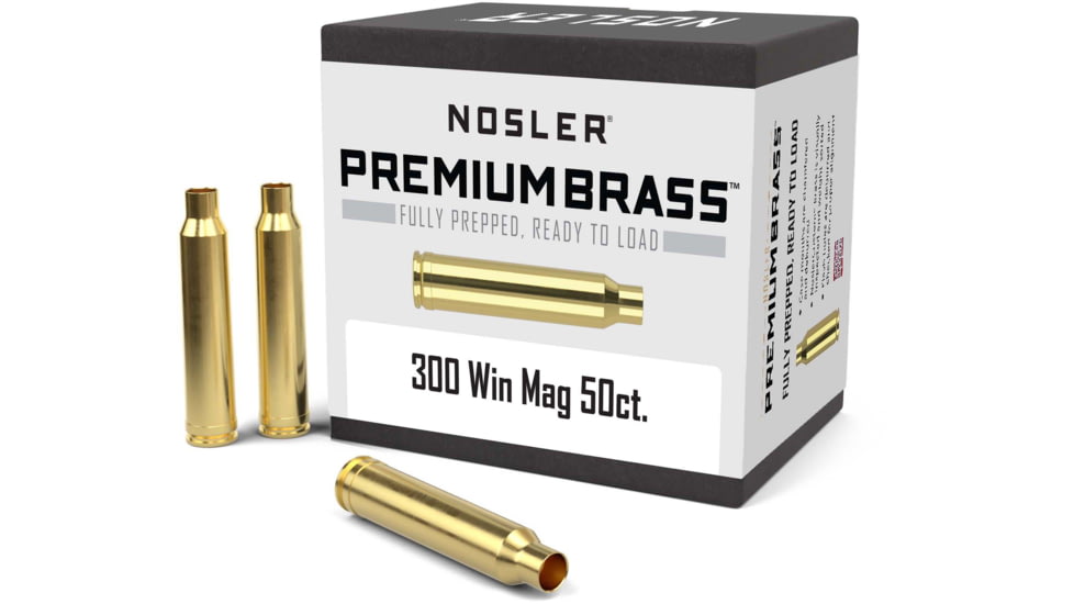Nosler 10227 Centerfire Rifle 300 Win Mag Brass 50 Per Box