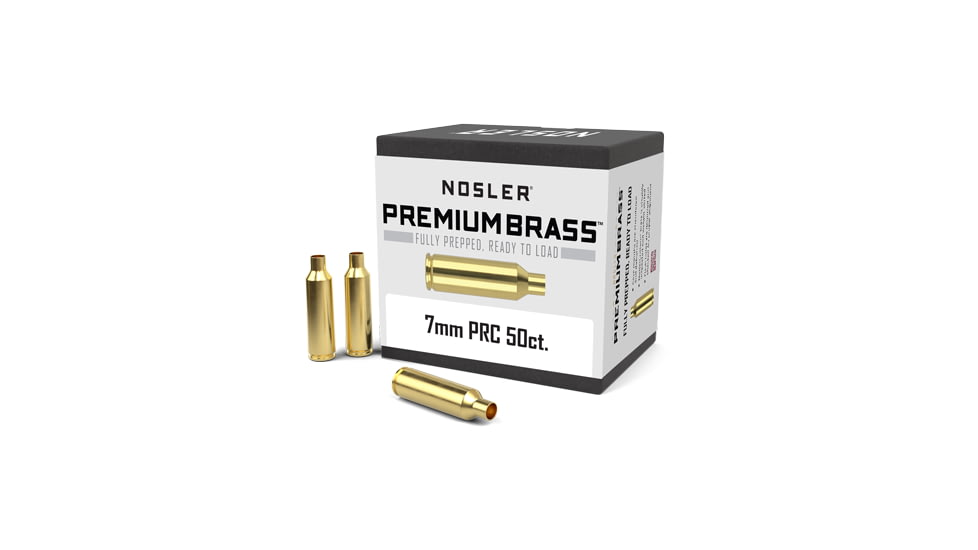 Nosler 17890 Premium Brass Unprimed Cases 7mm PRC Rifle Brass 50 Per Box