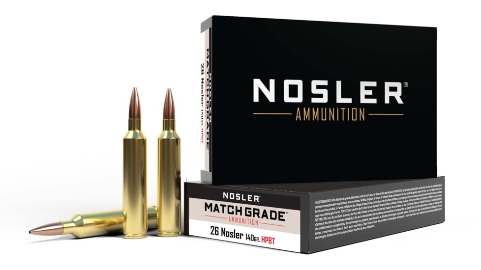 Nosler .26 Nosler, Custom Competition , 140 grain, Brass Cased, 20 Rounds, 51288