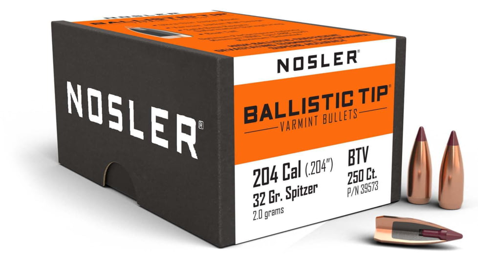 Nosler 39573 Ballistic Tip Varmint 204 Caliber .204 32 GR Ballistic Tip Varmint