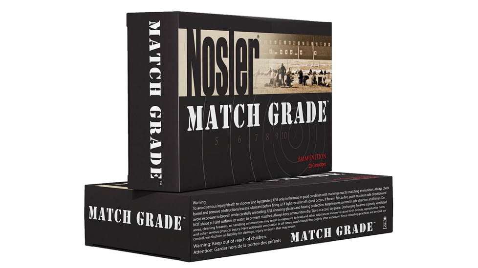 Nosler 43924 Match Grade 300 Blackout 125 Gr Hollow Point HP 20 Rounds