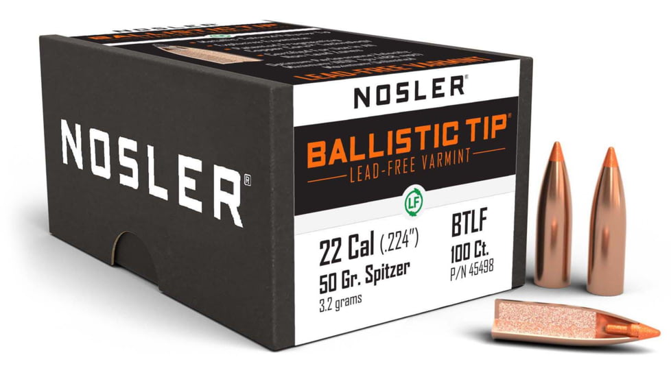Nosler 45498 Ballistic Tip Varmint 22 Caliber .224 50 Gr Ballistic Tip Varmint 1