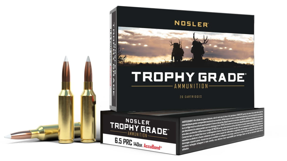 Nosler 6.5 PRC, AccuBond , 140 grain, Brass Cased, 20 Rounds, 61014