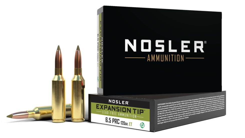 Nosler 6.5 PRC, E-Tip , 120 grain, Brass Cased, 20 Rounds, 40688