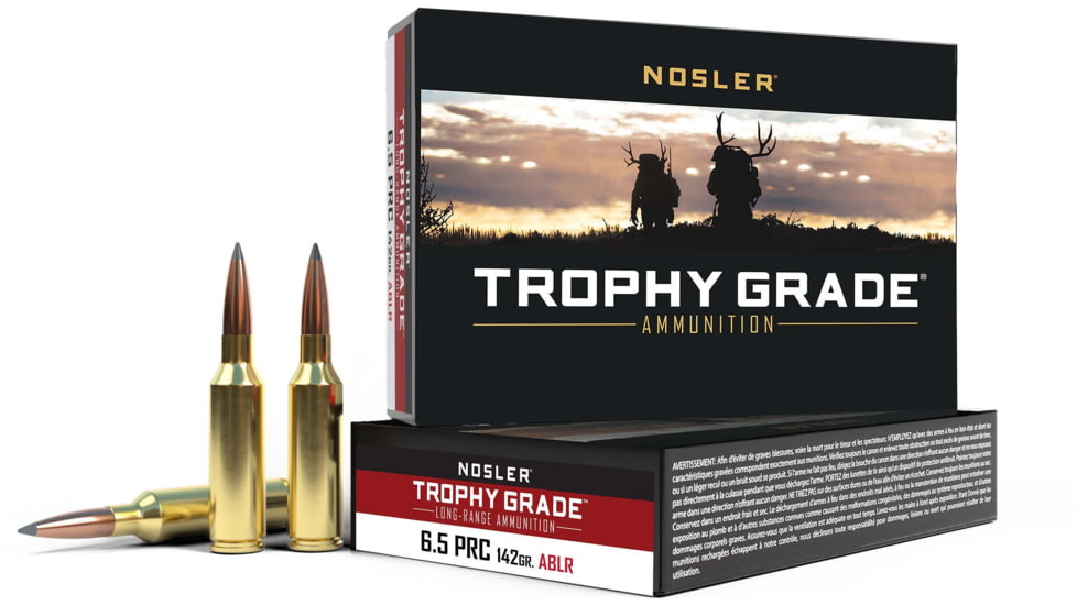 Nosler 6.5 PRC, Long Range AccuBond , 142 grain, Brass Cased, 20 Rounds, 61232