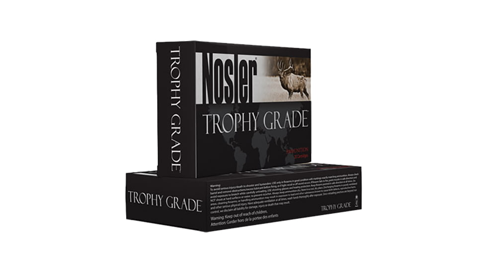 Nosler 60085 Trophy Grade 338 Lapua Mag 225 Gr AccuBond 20 Bx/ 10 Cs