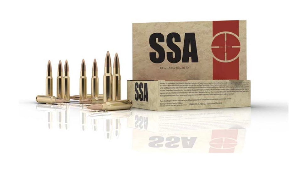 Nosler SSA .30-06 Springfield 155 Grain Custom Competition Rifle Ammo, 20 Rounds, 75050