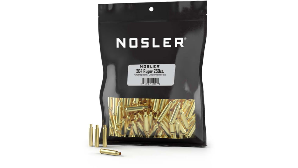 Nosler Bulk Rifle Brass .204 Ruger, 250ct, 10057