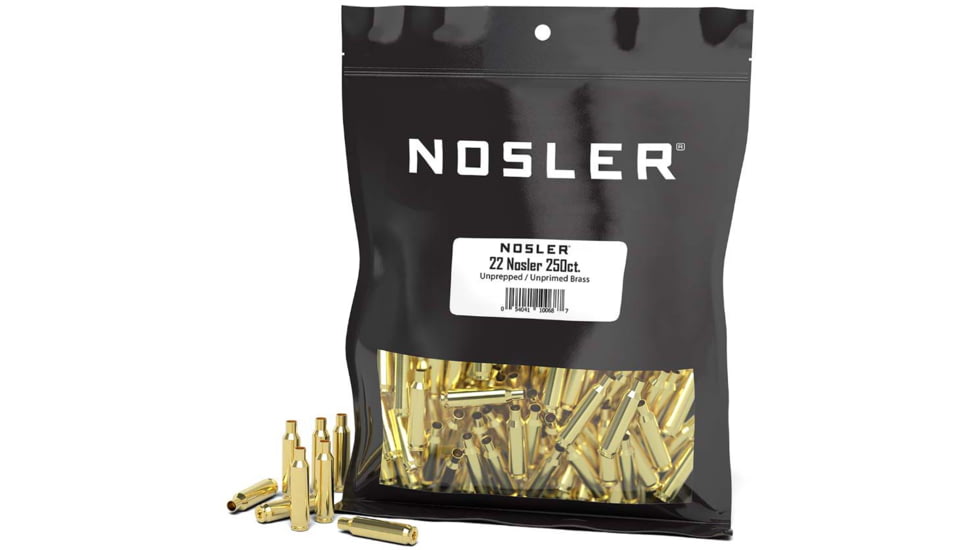 Nosler Bulk Rifle Brass .22 Nosler, 250ct, 10068