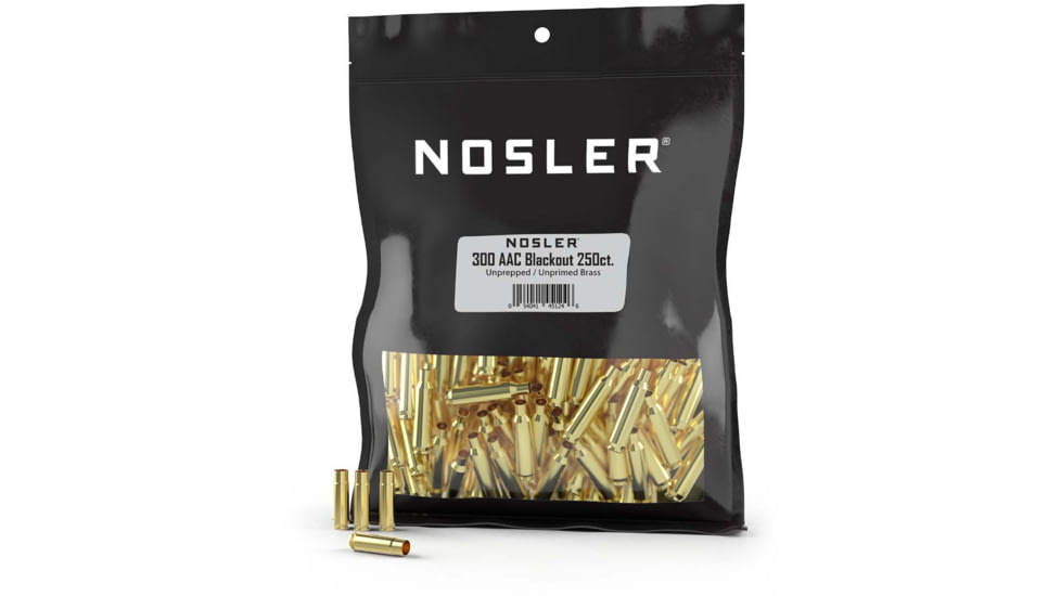 Nosler Bulk Rifle Brass .300 AAC Blackout, 250ct, 45124