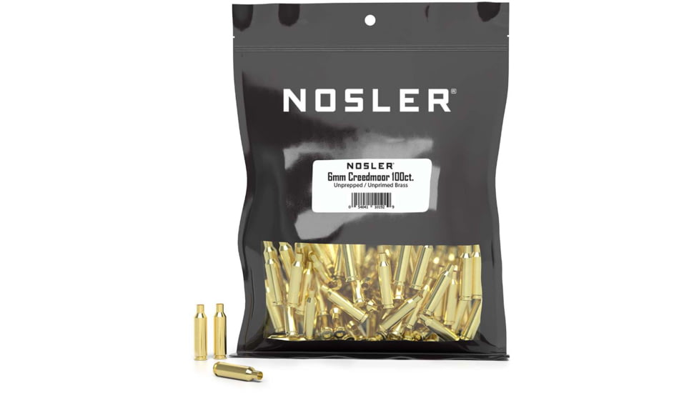 Nosler Bulk Rifle Brass 6mm Creedmoor, 100ct, 10192