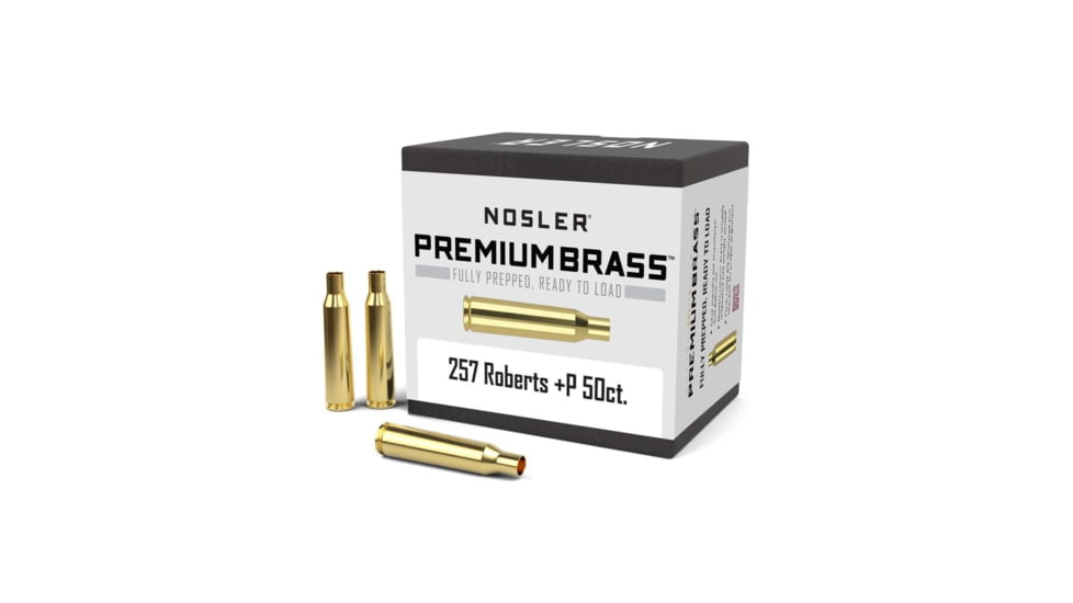Nosler Bullets Inc. Nosler Unprimed Brass Rifle Cartridge Cases 50/ct .257 Roberts +P, CSNO10135
