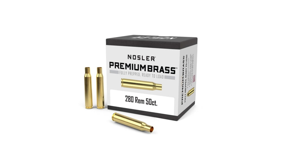 Nosler Bullets Inc. Nosler Unprimed Brass Rifle Cartridge Cases 50/ct .280 Rem, CSNO10160