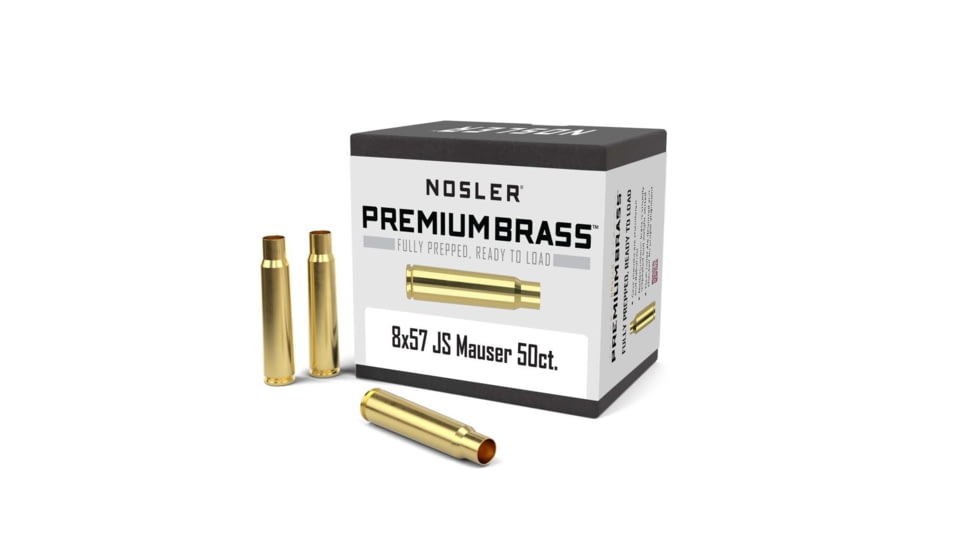 Nosler Bullets Inc. Nosler Unprimed Brass Rifle Cartridge Cases 50/ct 8x57mm JS Mauser, CSNO11888