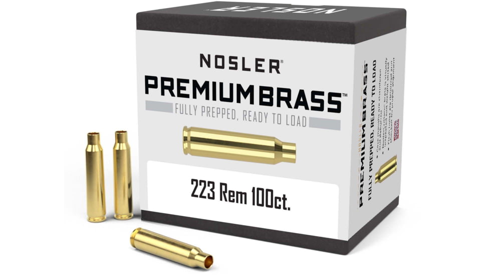Nosler Custom Rifle Brass .223 Remington, 100ct, 10098