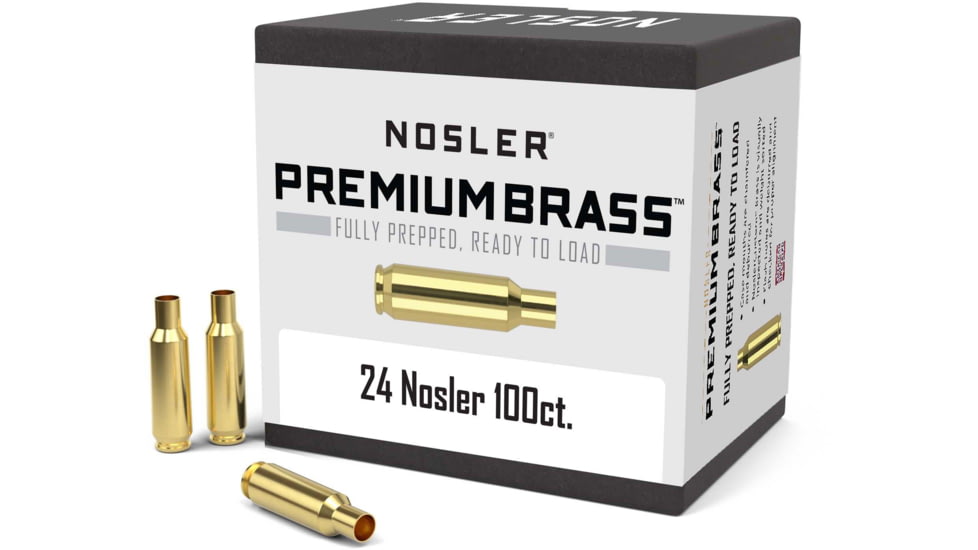 Nosler Custom Rifle Brass .24 Nosler, 100ct, 10085