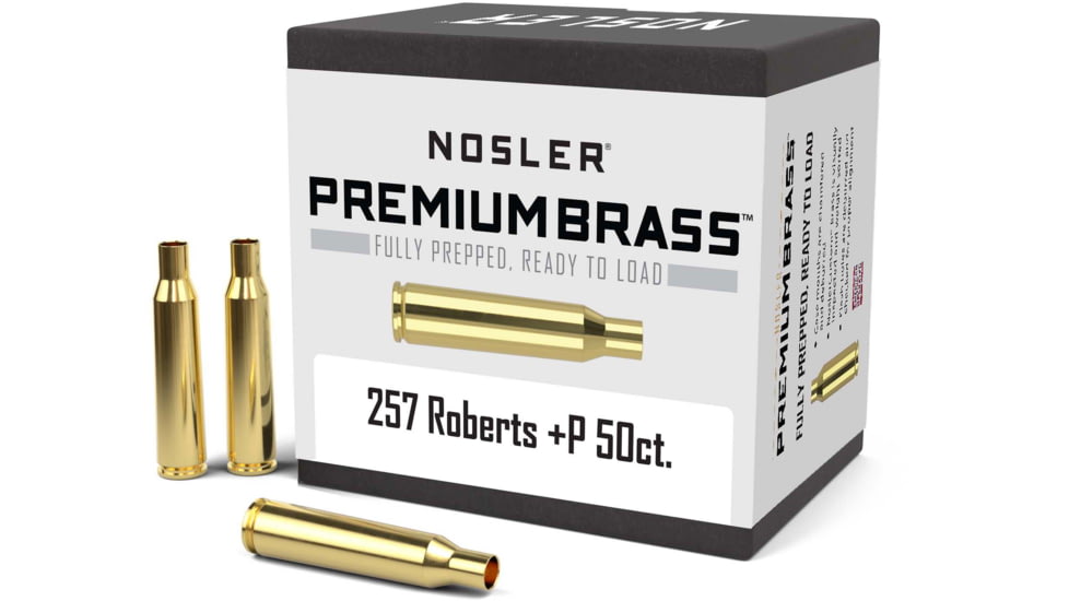 Nosler Custom Rifle Brass .257 Roberts +P, 50ct, 10135