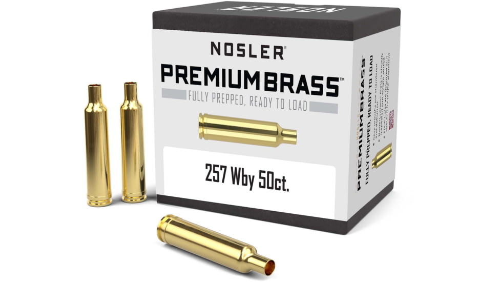 Nosler Custom Rifle Brass .257 Weatherby Magnum, 50ct, 10138