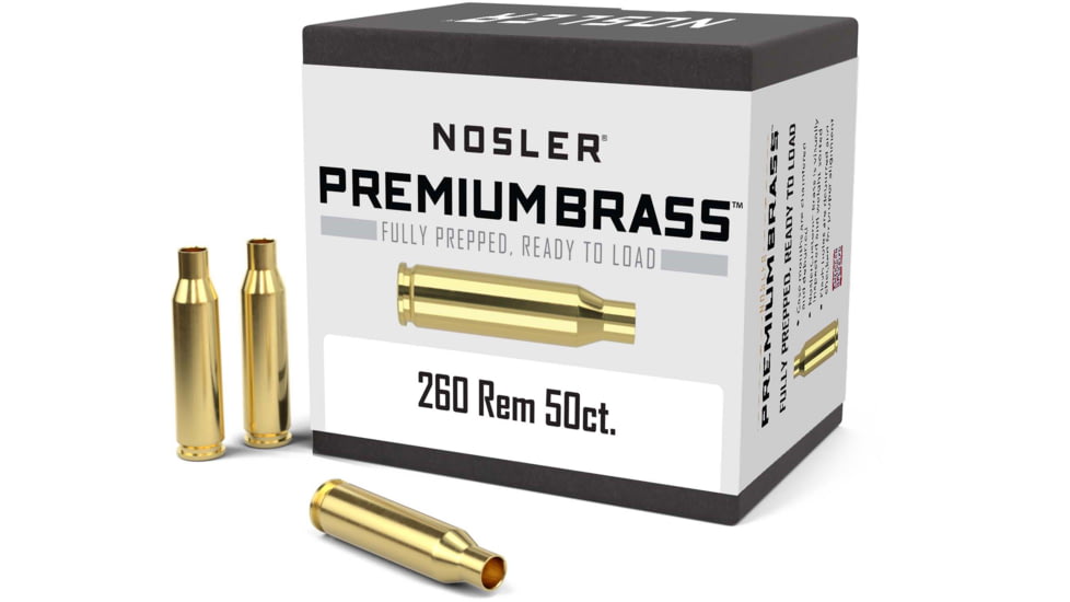 Nosler Custom Rifle Brass .260 Remington, 50ct, 11354