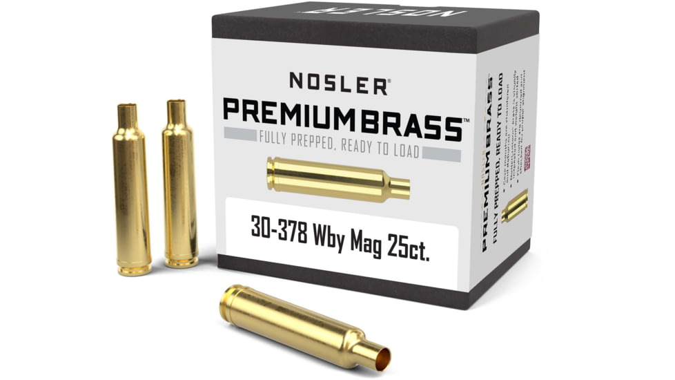 Nosler Custom Rifle Brass .30-378 Weatherby Magnum, 25ct, 10235