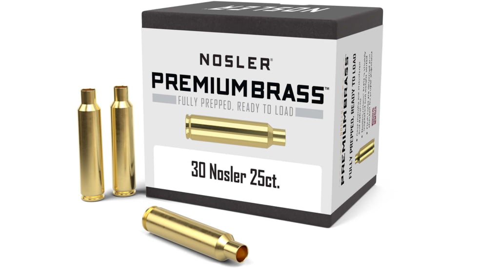 Nosler Custom Rifle Brass .30 Nosler, 25ct, 10221